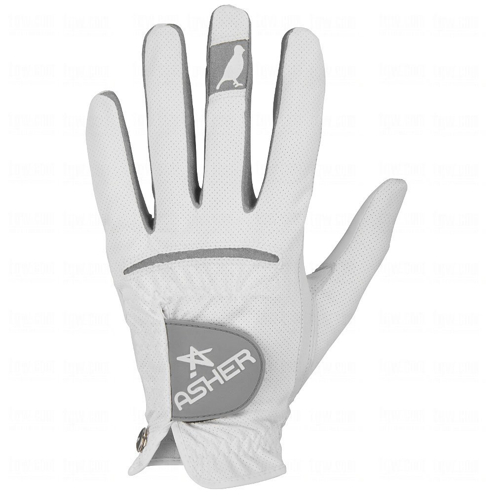 Mens Asher Cool Birdy Gray Golf Gloves