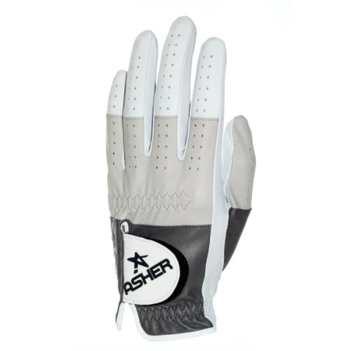 Mens Asher Grayscale Premium Golf Gloves