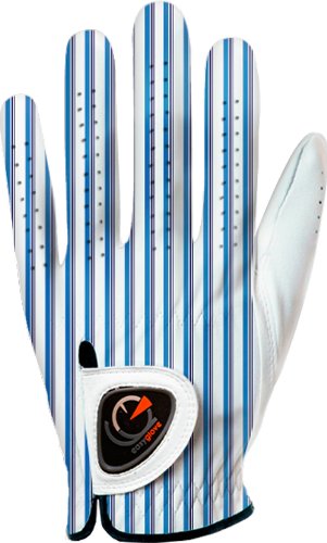 Mens Easyglove Classic Blue Stripes Golf Gloves