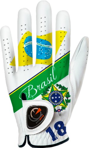 Mens Easyglove Flag Brasil Golf Gloves