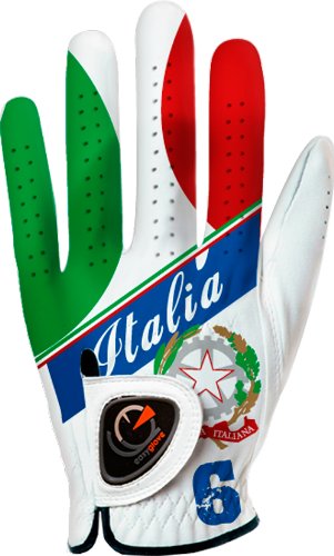 Mens Easyglove Flag Italy Blue Golf Gloves