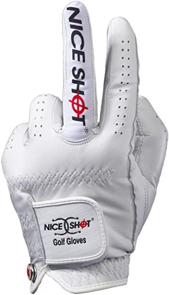 Mens Nice Shot The Bird Golf Gloves