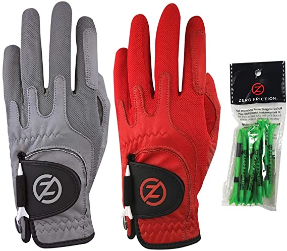 Mens Zero Friction Cabretta Elite 2Pk Golf Gloves