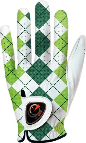Womens Easyglove British Checkered Green Golf Gloves