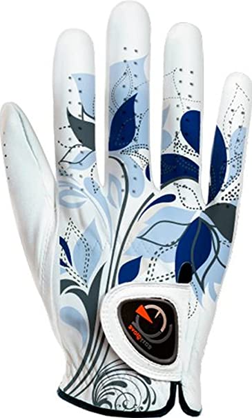 Womens Easyglove Spring Flora Blue Golf Gloves