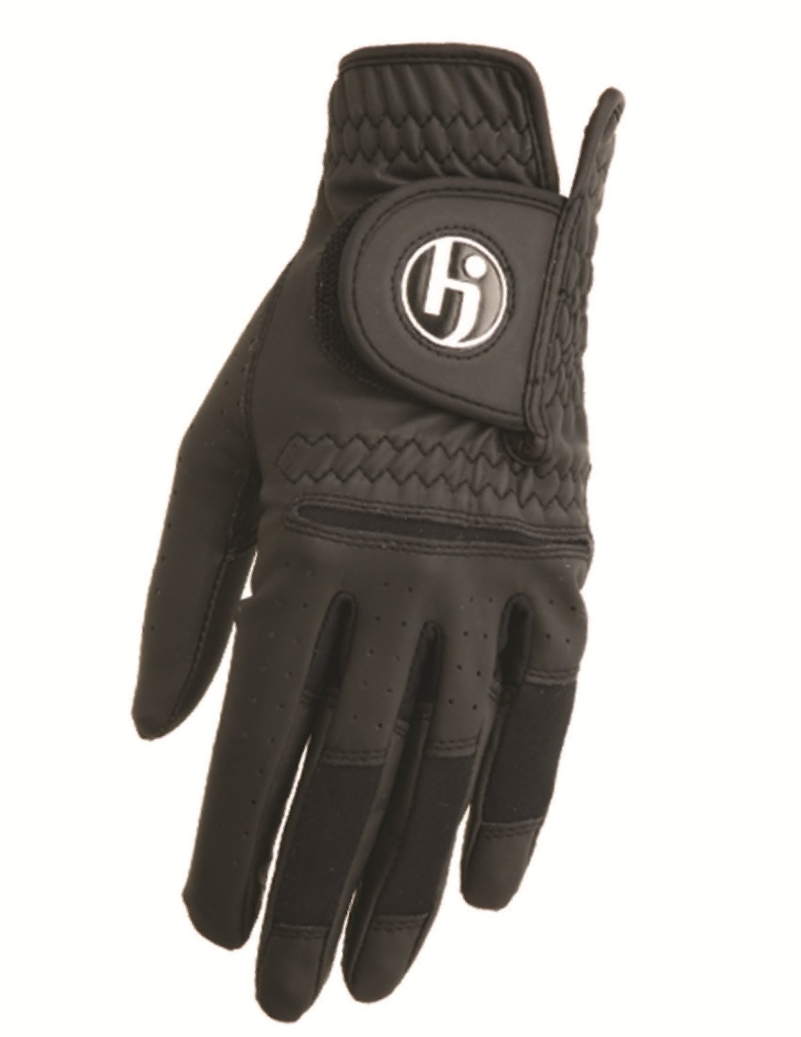 Womens HJ Glove Black Gripper Golf Gloves