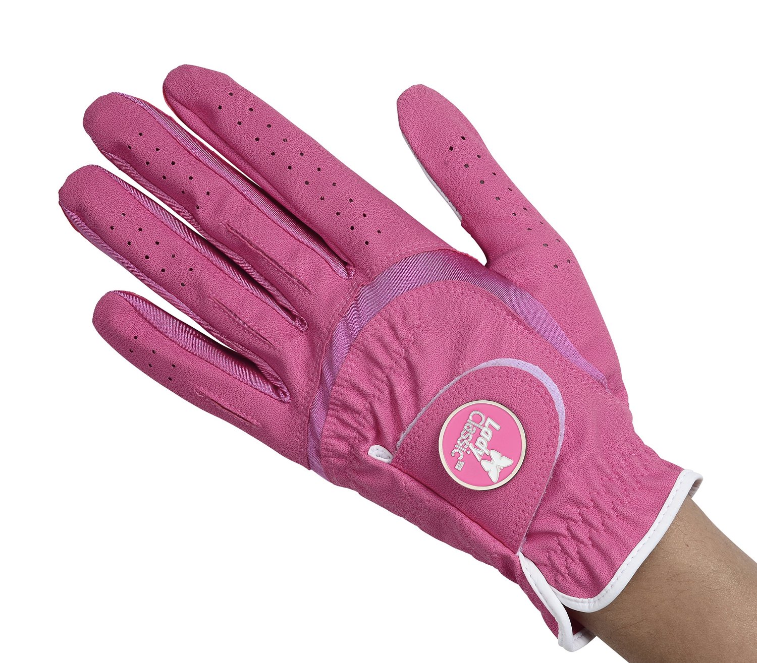 Womens Lady Classic Soft Flex Ball Marker Golf Gloves