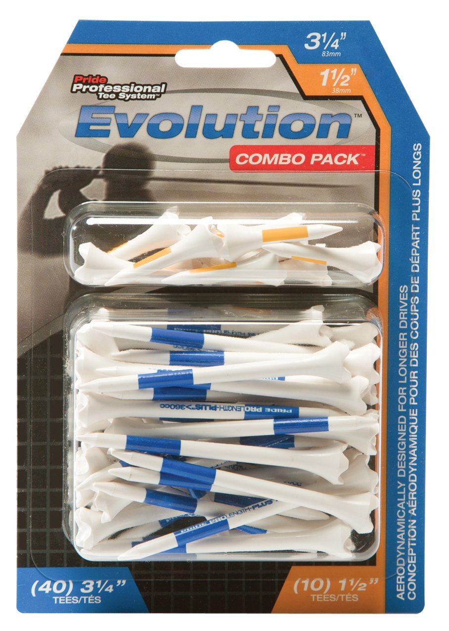 Pride Professional Tee System Evolution Plastic Golf Tees