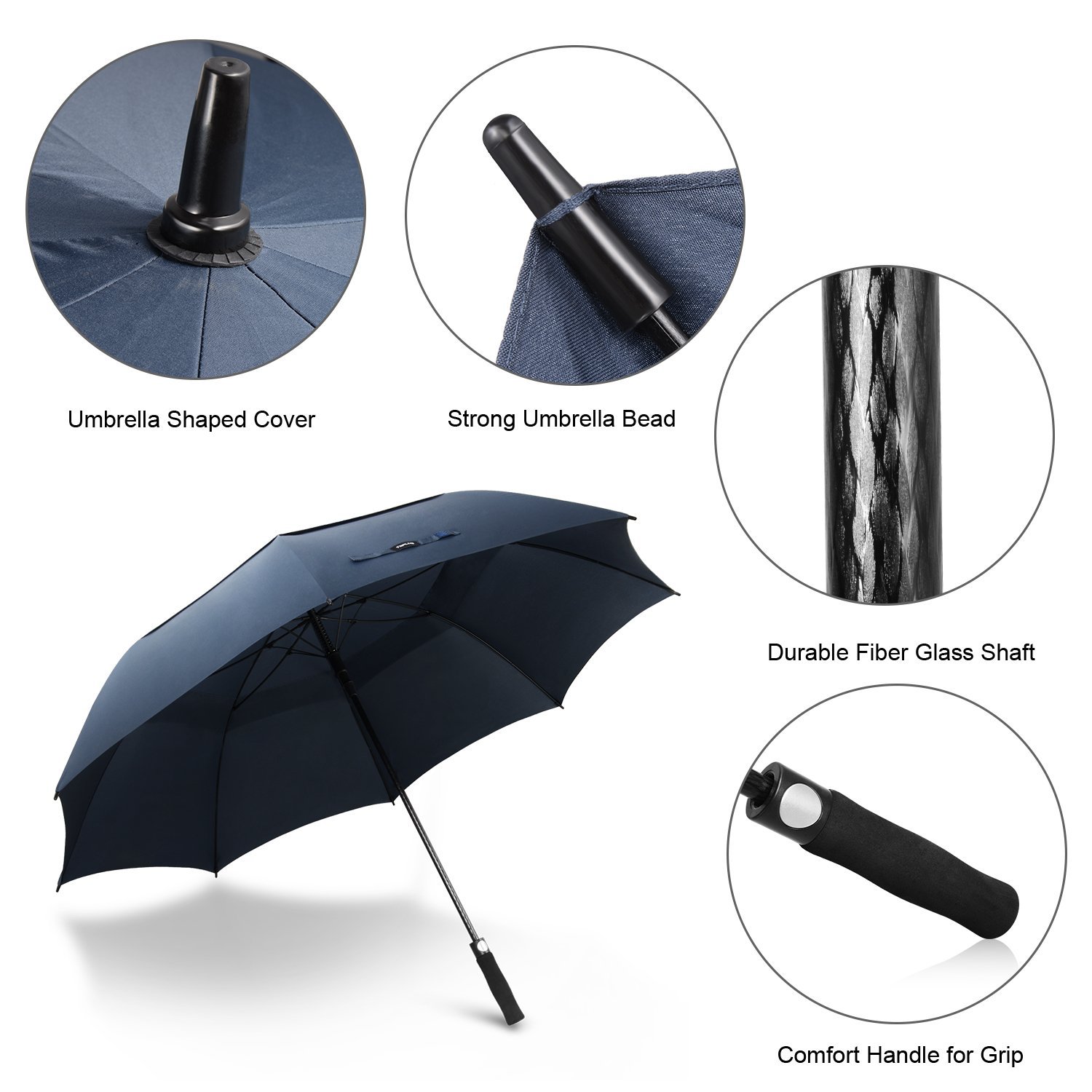 Toplus 68 Inch Automatic Open Golf Umbrellas