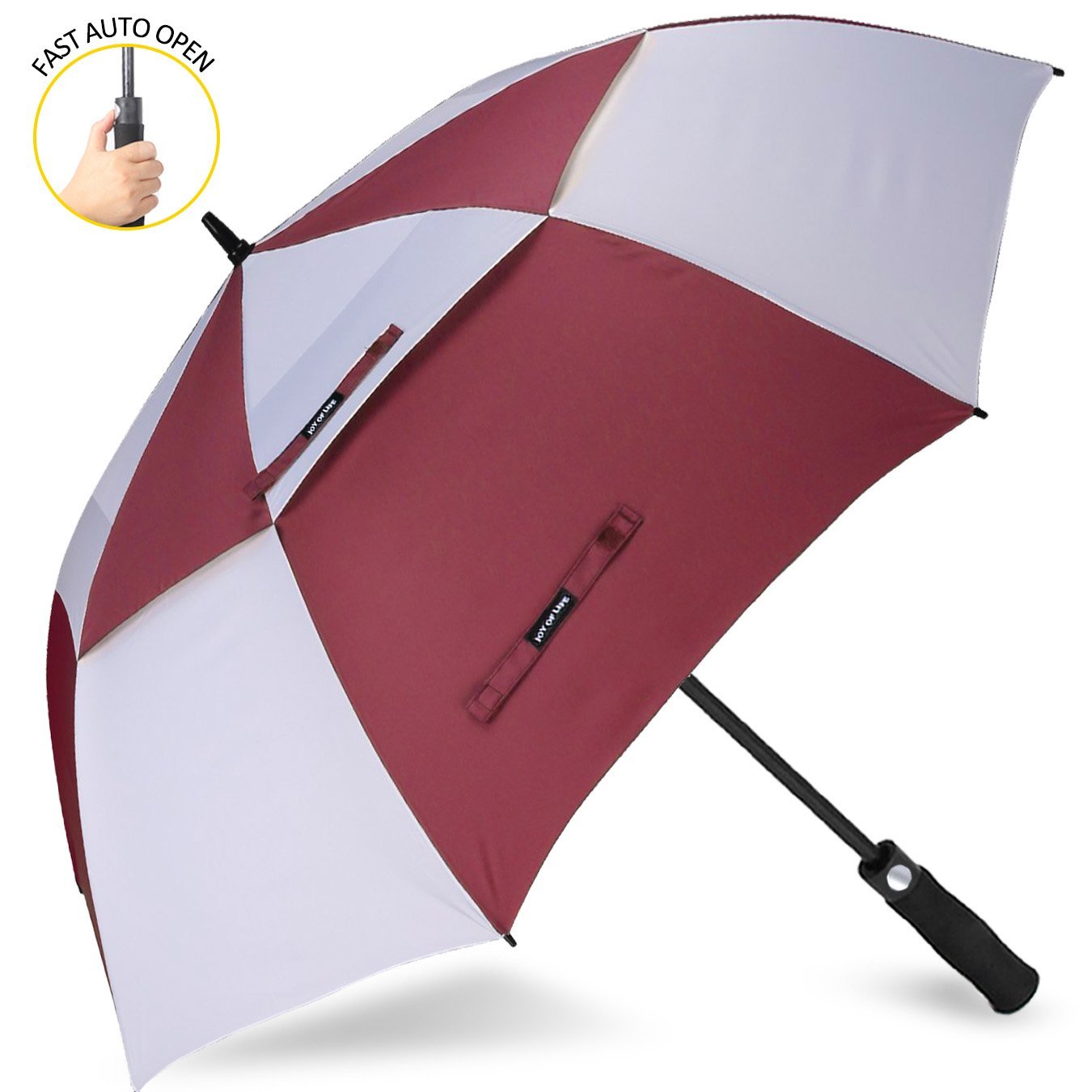 Zomake 62 / 68 Inch Automatic Open Windproof Double Canopy Golf Umbrellas