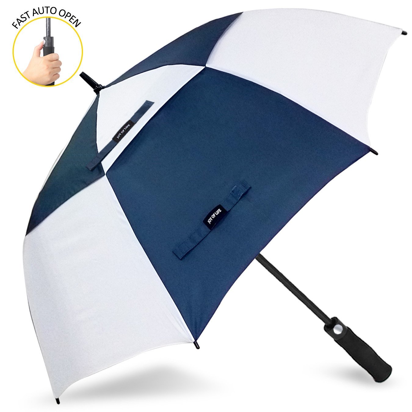 Zomake Automatic Open Windproof Double Canopy Golf Umbrellas