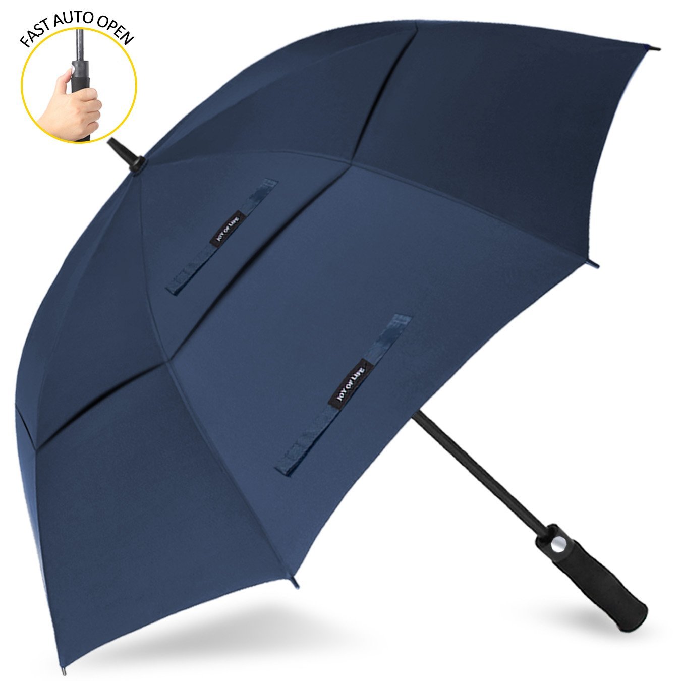Zomake Automatic Open Windproof Double Canopy Golf Umbrellas