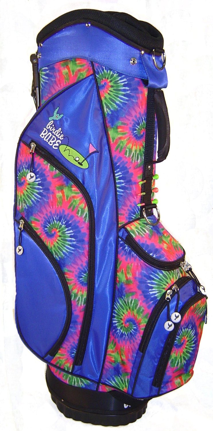 Womens Birdie Babe Kool Karma Blue Tie Dye Golf Hybrid Cart Bags