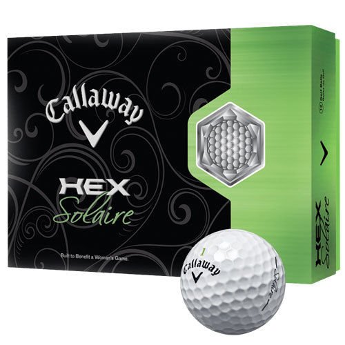 Womens Callaway Hex Solaire White Golf Balls 12 Pack
