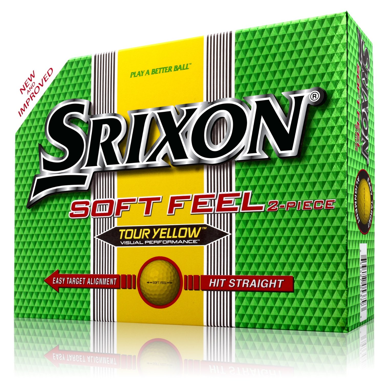 Mens Srixon Soft Feel Tour Yellow Golf Balls