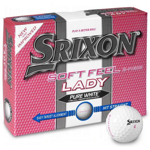 Womens Srixon Soft Feel Lady Pure White Golf Balls