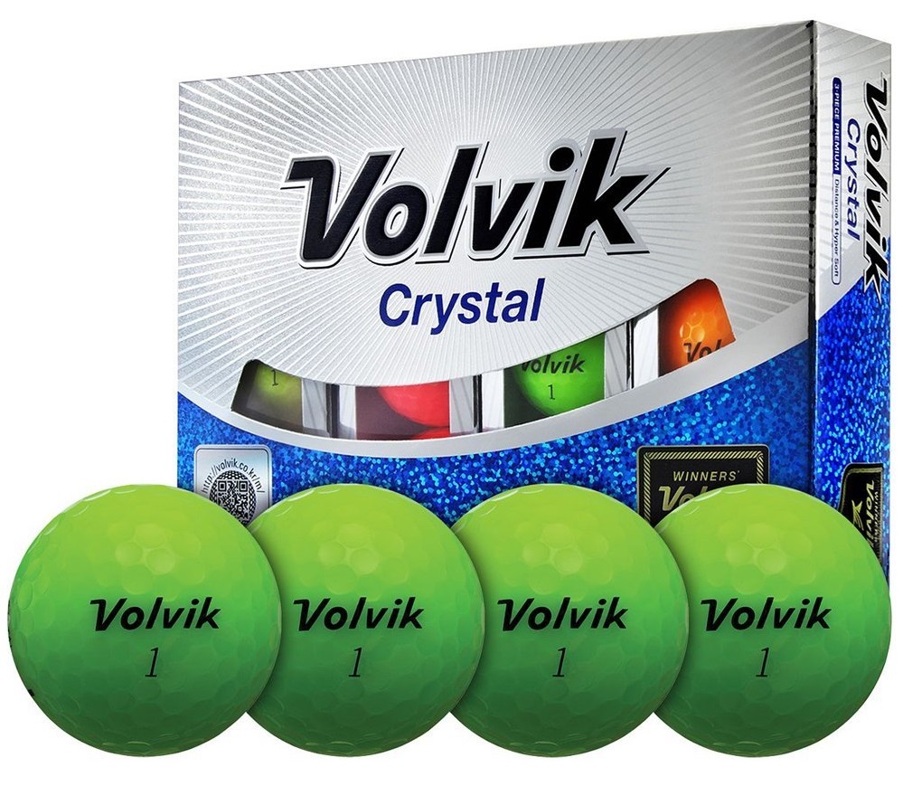 Womens Volvik Crystal Green Golf Balls