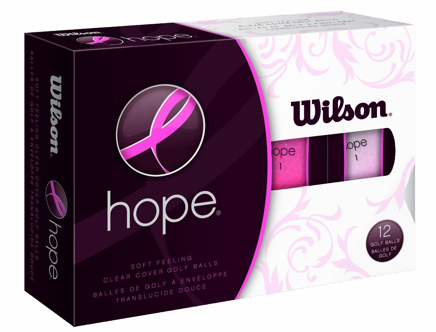 Womens Wilson Hope Golf Balls 12 Pack