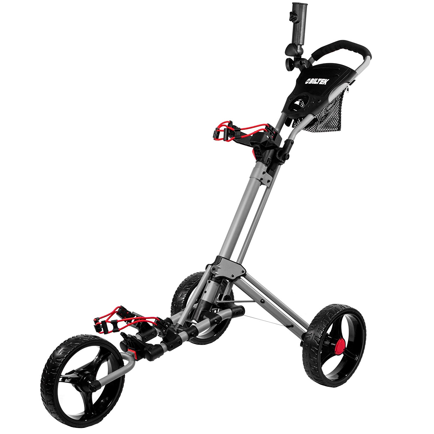 Biltek Premium 3 Wheel Golf Push Cart Trolleys