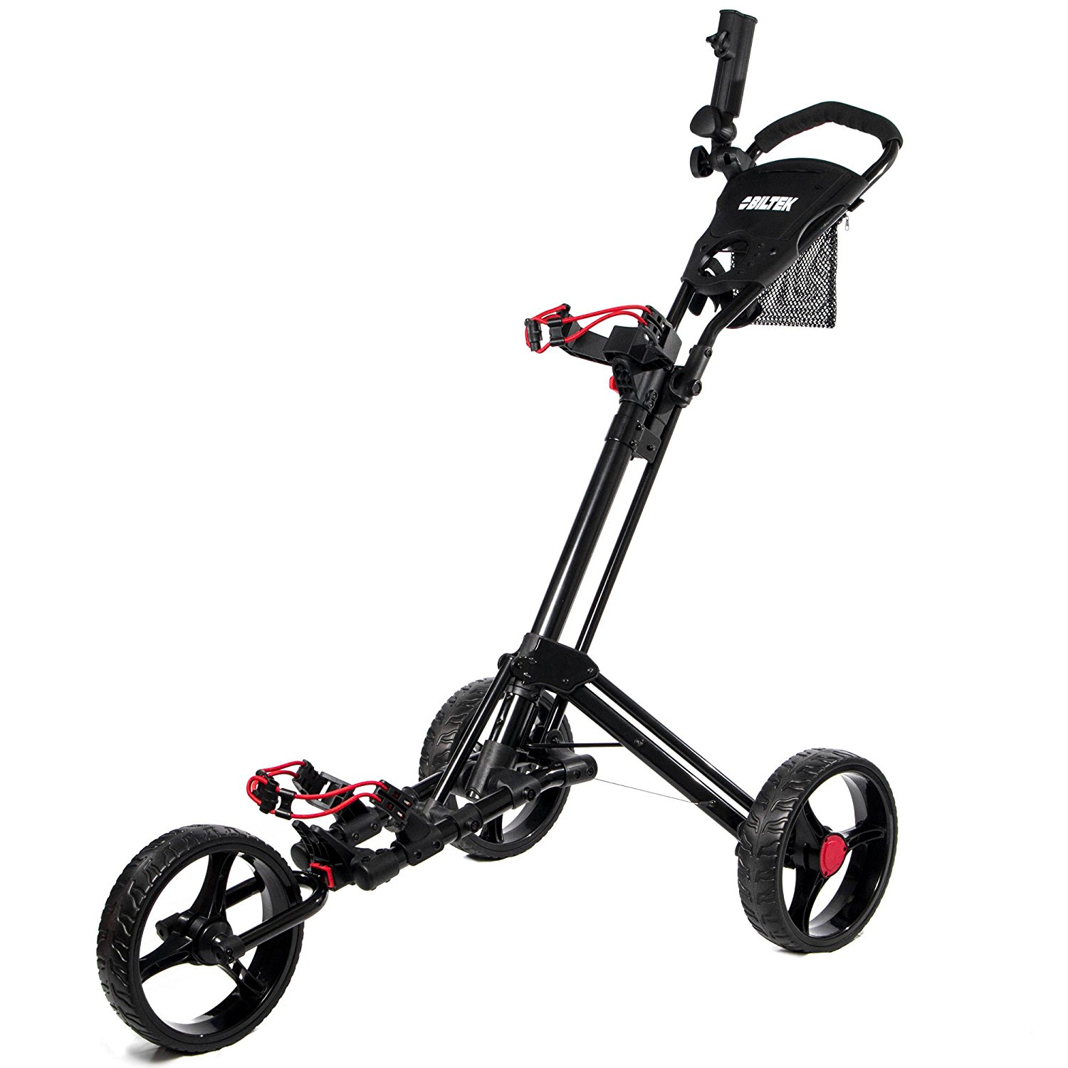 Biltek Premium 3 Wheel Golf Push Cart Trolleys