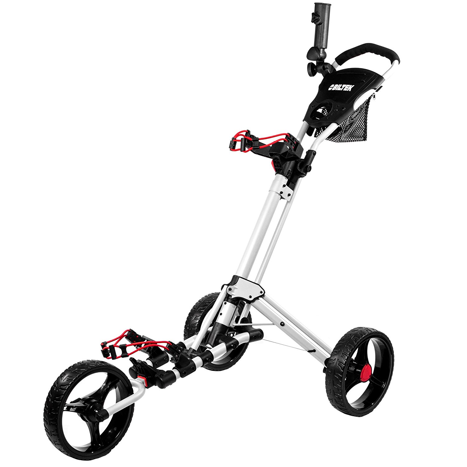 Biltek Premium 3 Wheel Golf Push Cart Trolleys