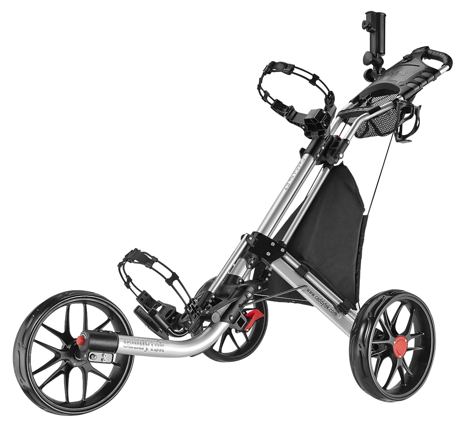 CaddyTek EZ-Fold 3 Wheel Golf Push Carts