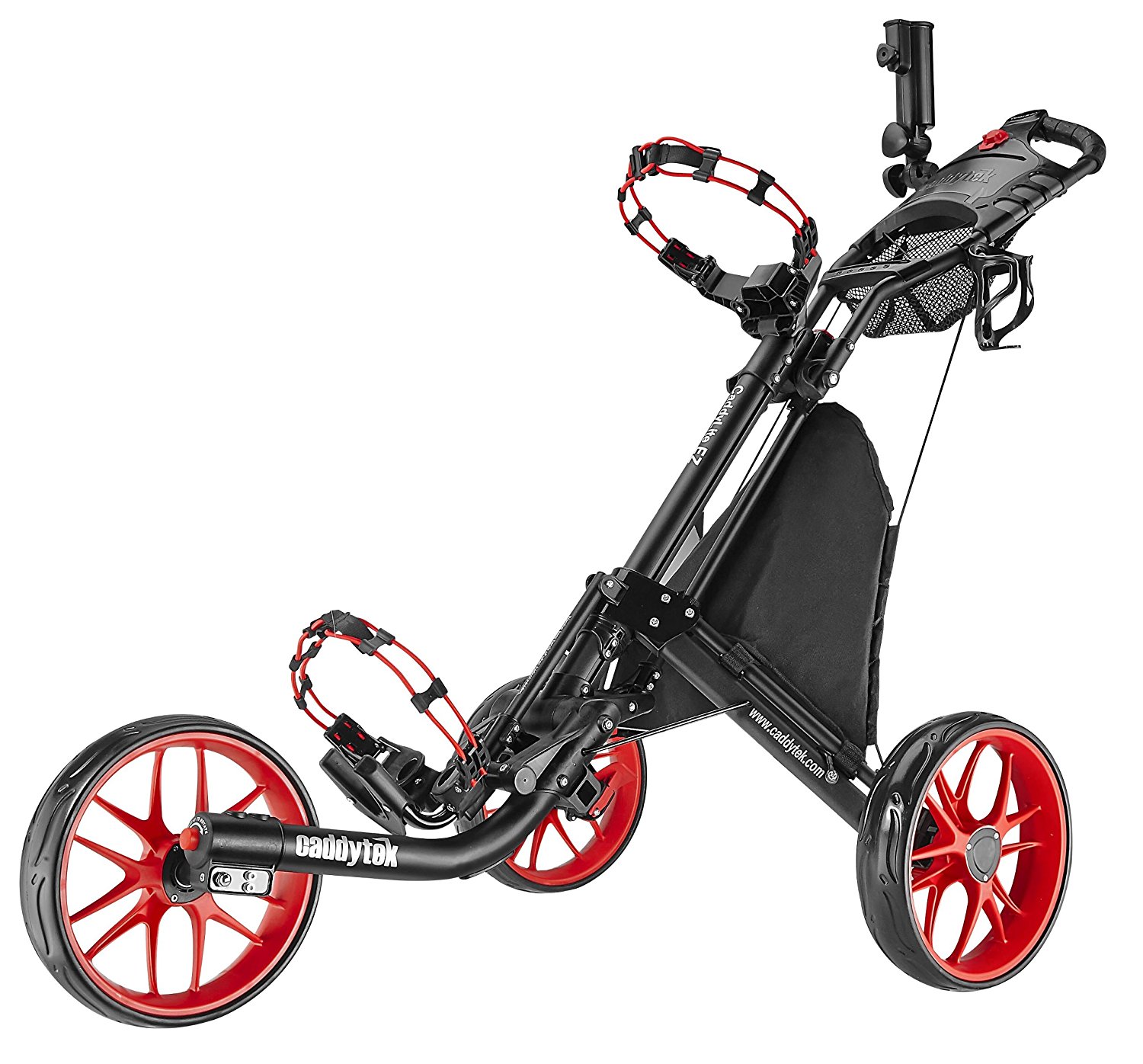 CaddyTek EZ-Fold 3 Wheel Golf Push Carts