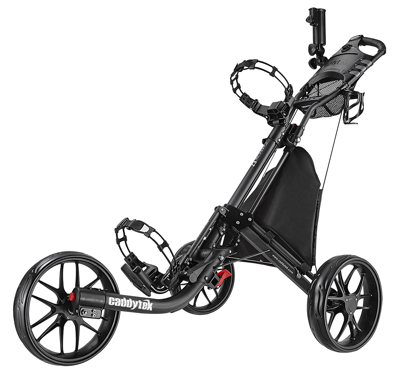 CaddyTek EZ-Fold 3 Wheel Golf Push Carts