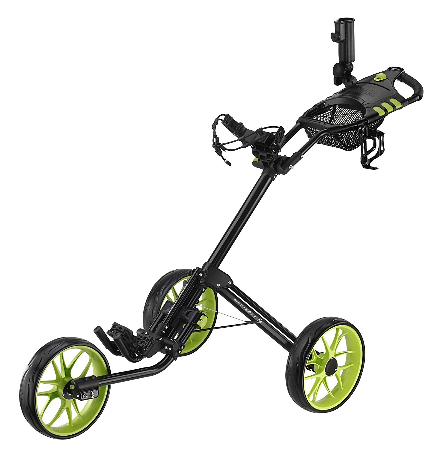 CaddyTek Super Deluxe Quad Fold Golf Push Carts