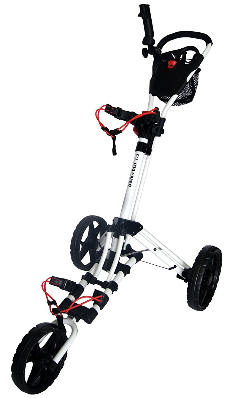 Founders Club 2016 Qwik Fold 3.5 3 Wheel Golf Push Carts