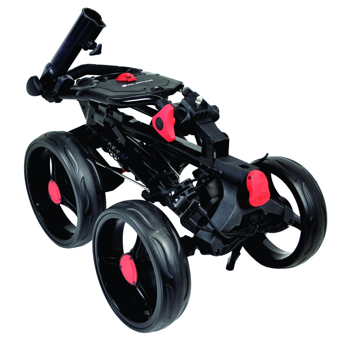 Orlimar 2015 Bullit Click 4 Wheel Golf Push Carts