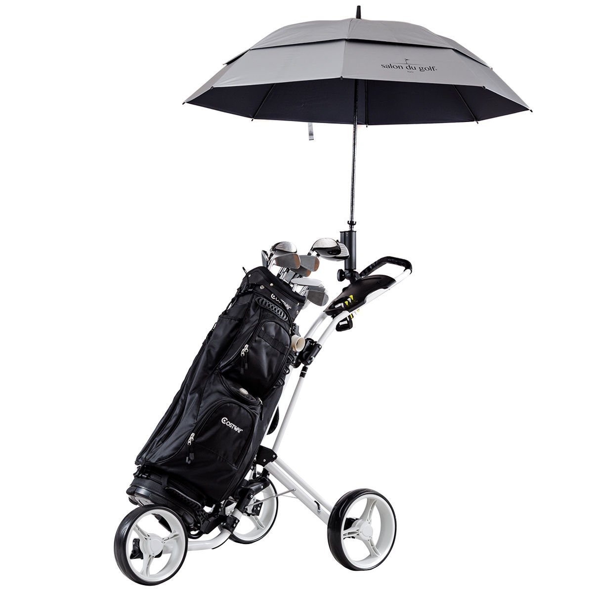 Tangkula Folding 3 Wheel Golf Push Pull Carts