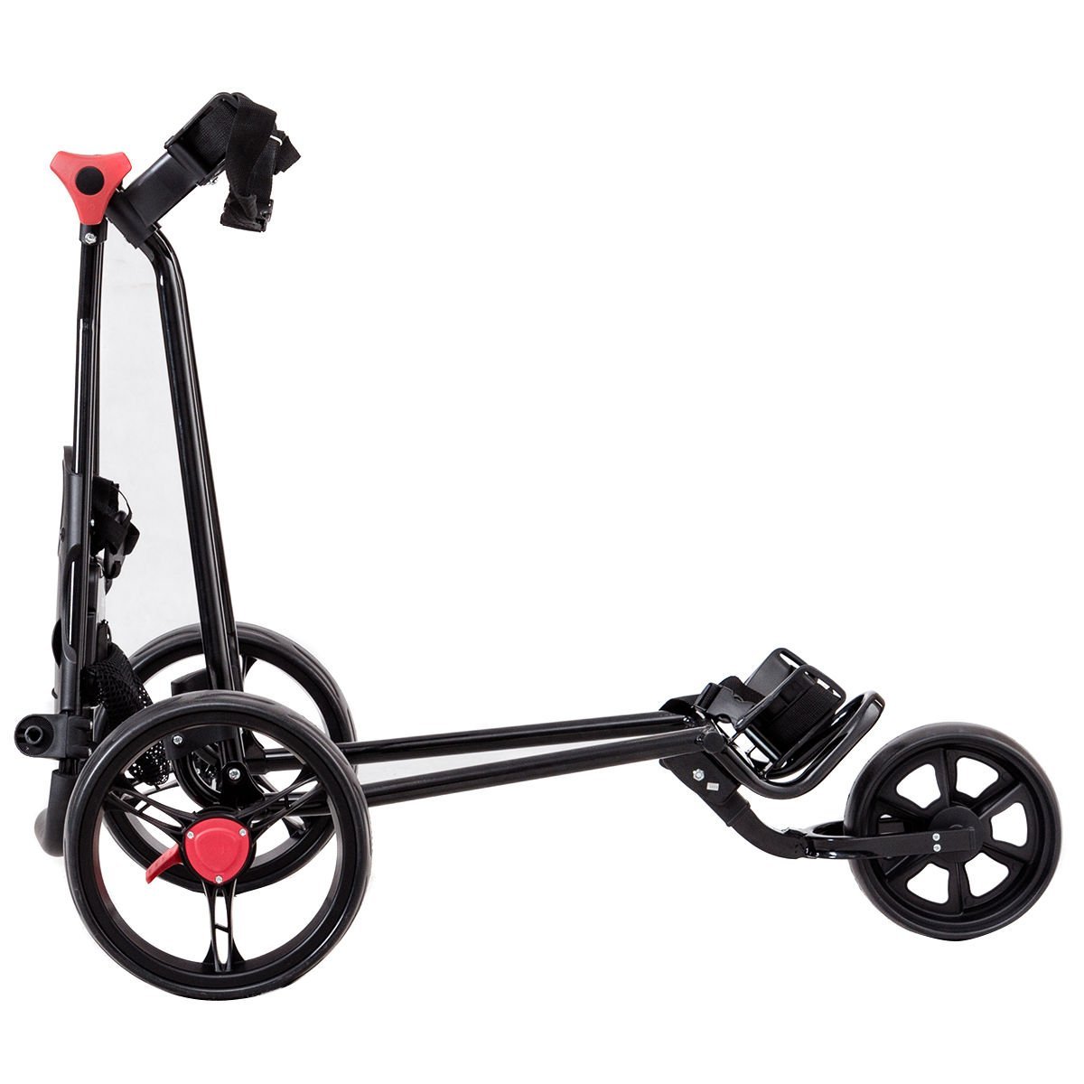 Tangkula Folding Lightweight 3 Wheel Push Pull Trolley Carts