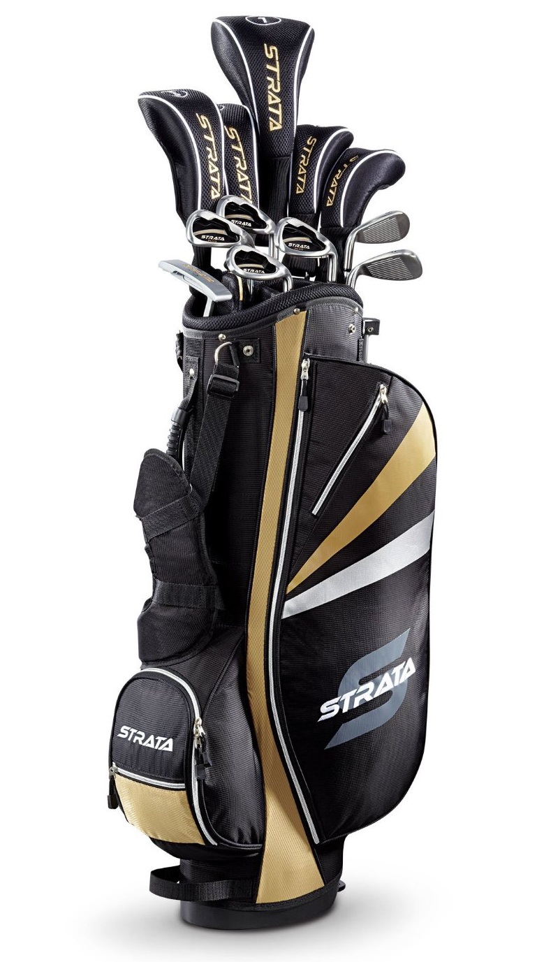 Mens Callaway Strata Plus Complete Golf CLub Set with Bag
