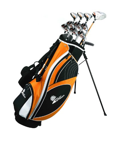 Mens Palm Springs Golf Visa Graphite Hybrid Club Set and Stand Bags