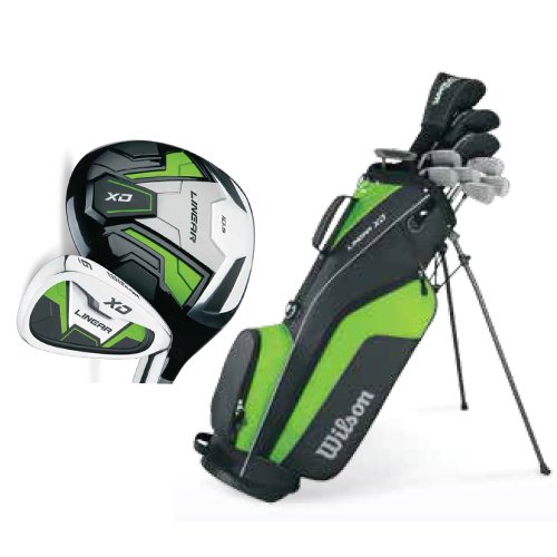 Mens Wilson Linear Complete Golf Club Sets with Stand Bag