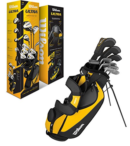 Mens Wilson Ultra Complete Package Golf Club Sets with Stand Bags