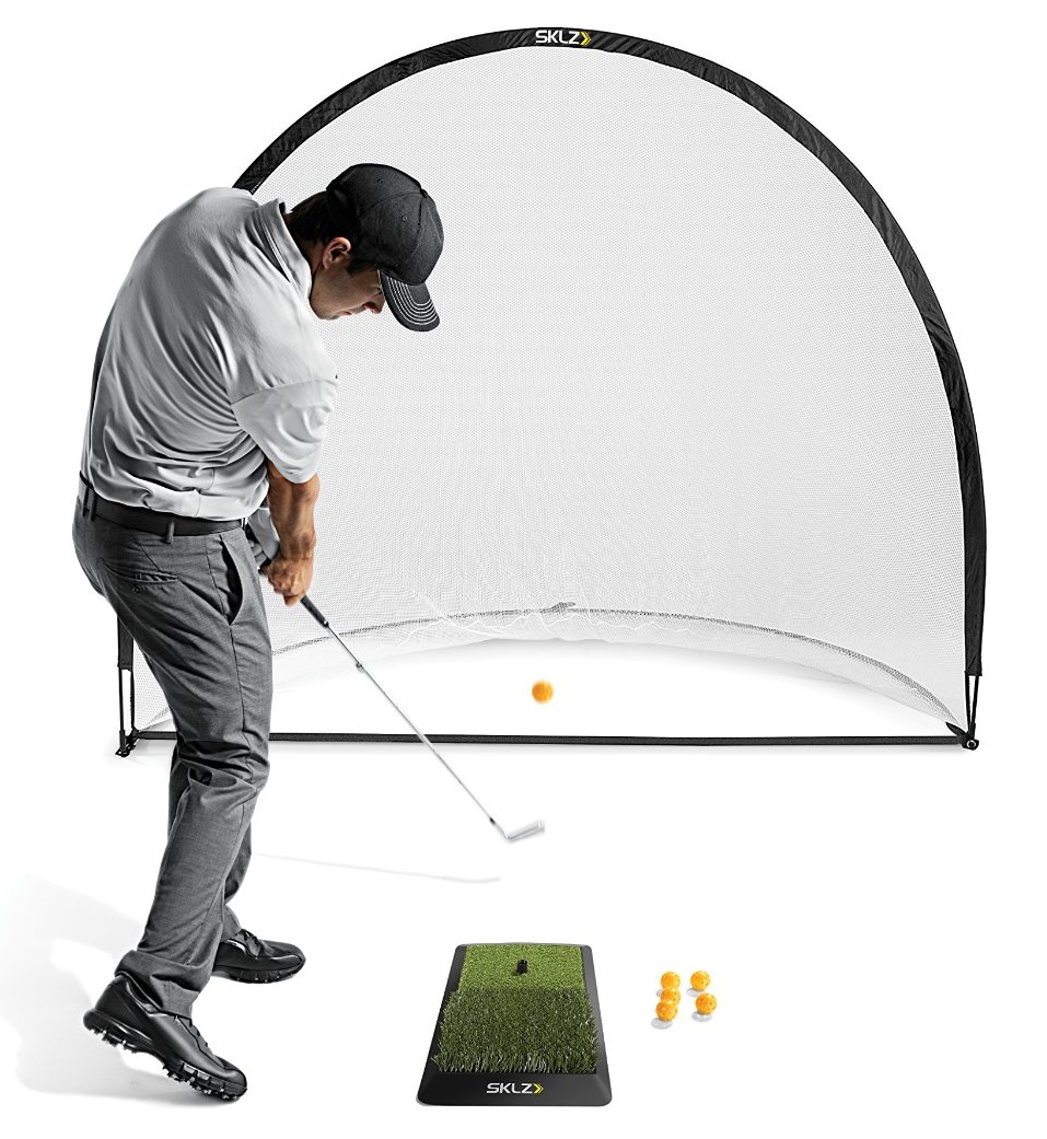 SKLZ Home Practice Range Hitting Mat Net and Practice Balls