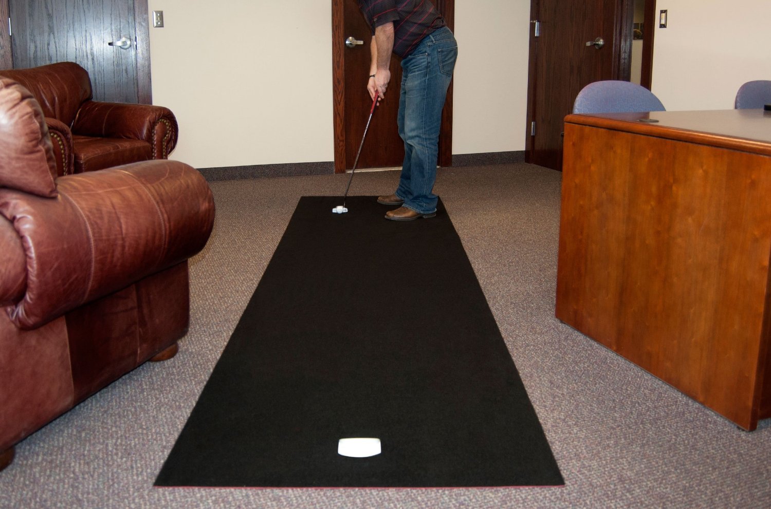 Odyssey Golf Deluxe 11ft x 3ft Practice Putting Mats