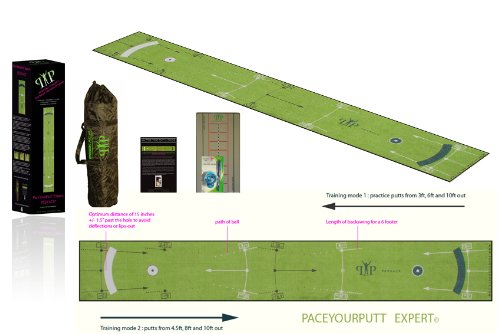 PeekAce PaceYourPutt Expert Deluxe Golf Putting Mats