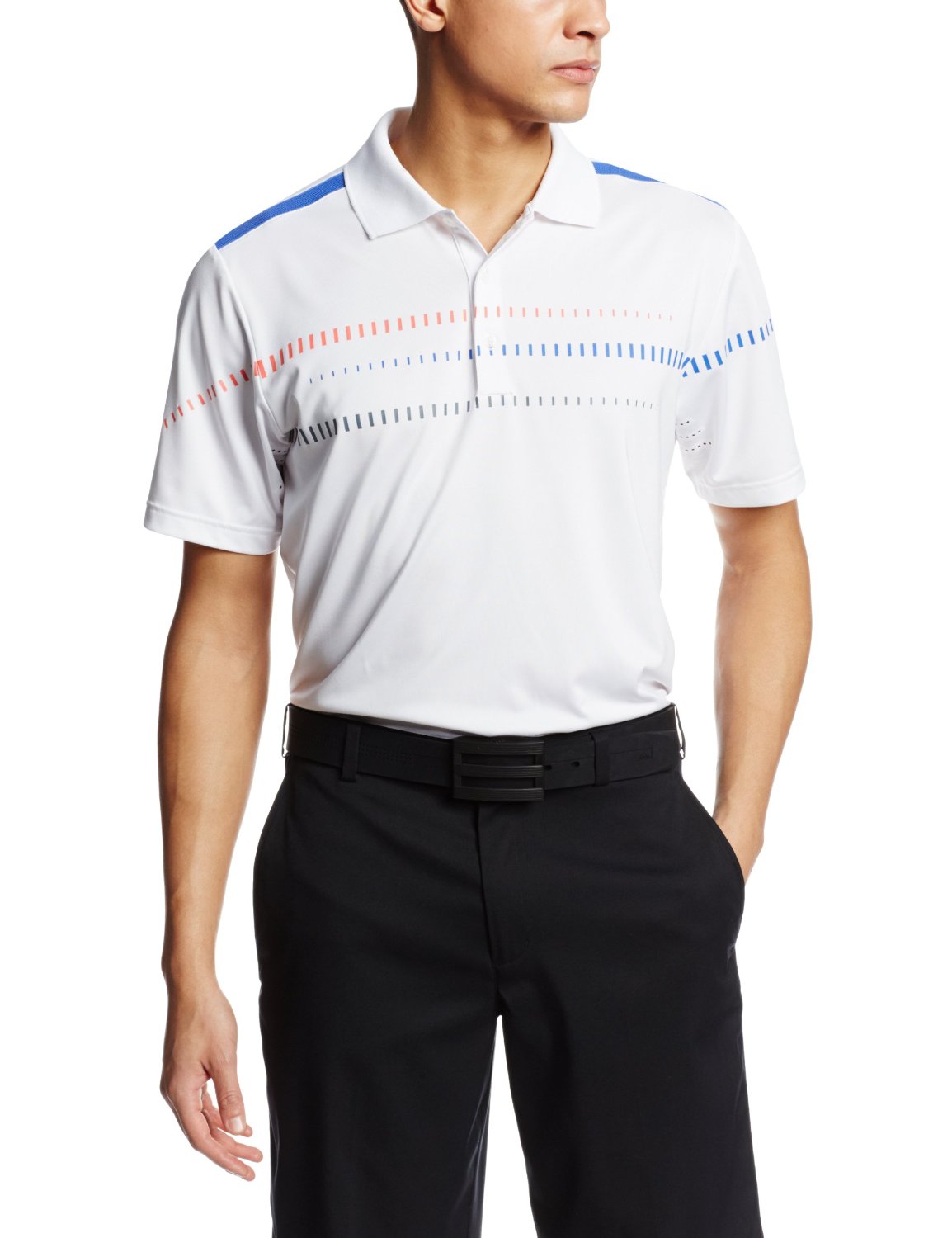 Adidas Mens Puremotion Tour Climacool Digital Print Golf Polo Shirts