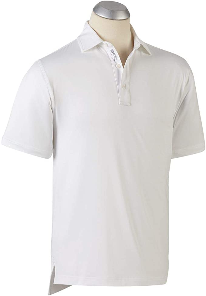 Bobby Jones Mens XH20 Performance Jersey Solid Golf Polo Shirts