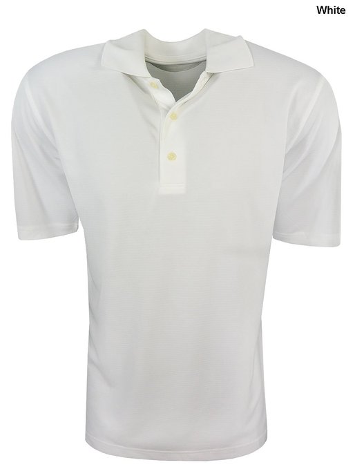 Greg Norman Mens Textured Solid Golf Polo Shirts
