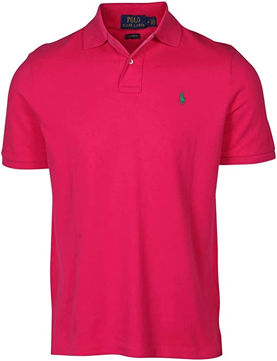 Ralph Lauren Mens Custom Fit Mesh Golf Polo Shirts