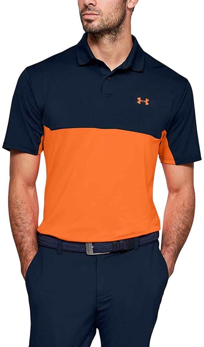 Under Armour Mens Performance Colorblock 2.0 Golf Polo Shirts