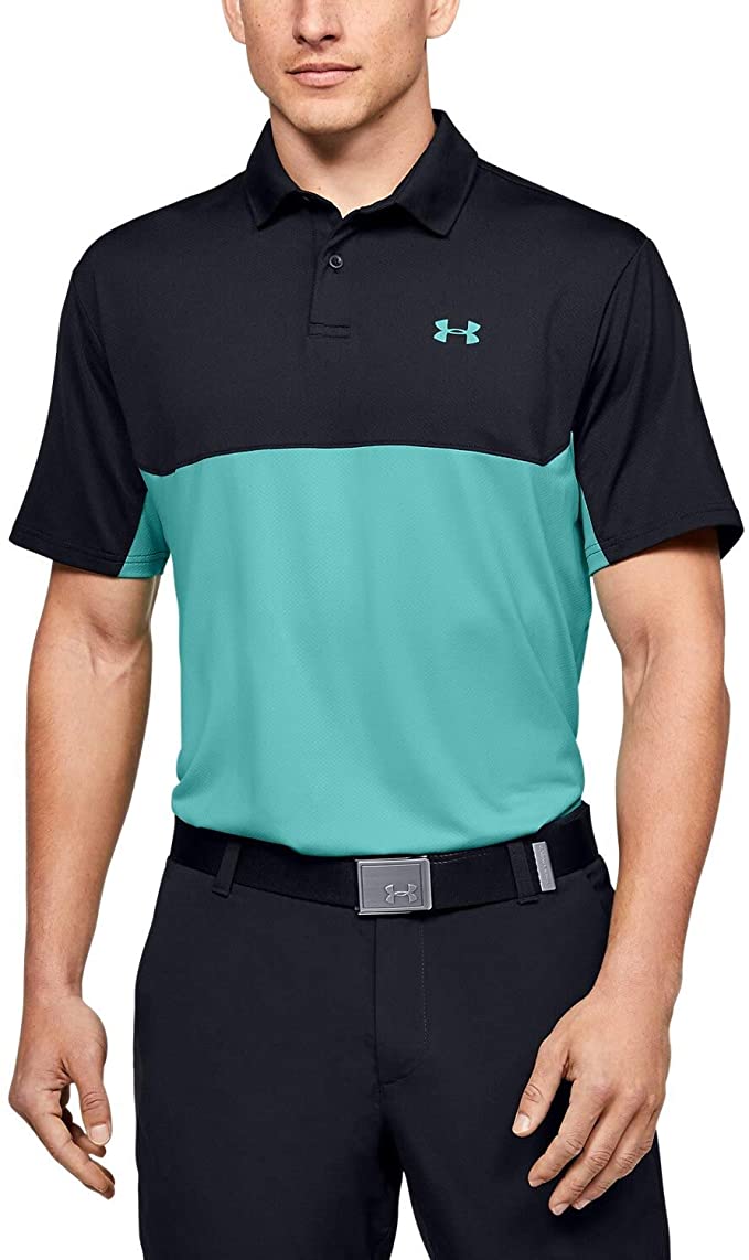 Under Armour Mens Performance Colorblock 2.0 Golf Polo Shirts