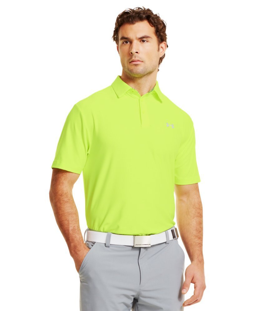 Under Armour Mens UA Elevated Heather Golf Polo Shirts