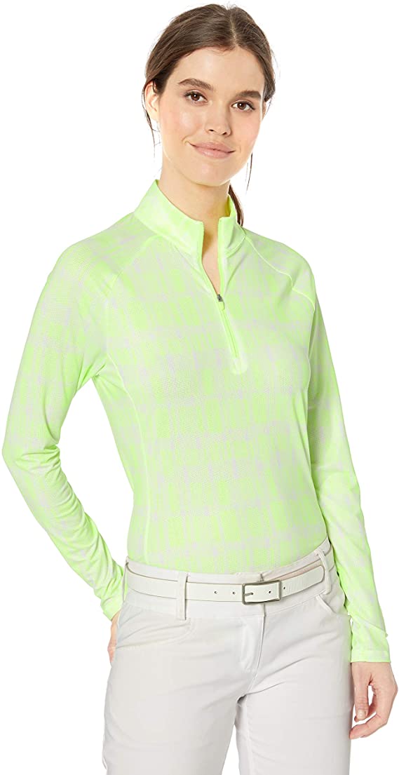 Adidas Womens UPF Long Sleeve Golf Polo Shirts