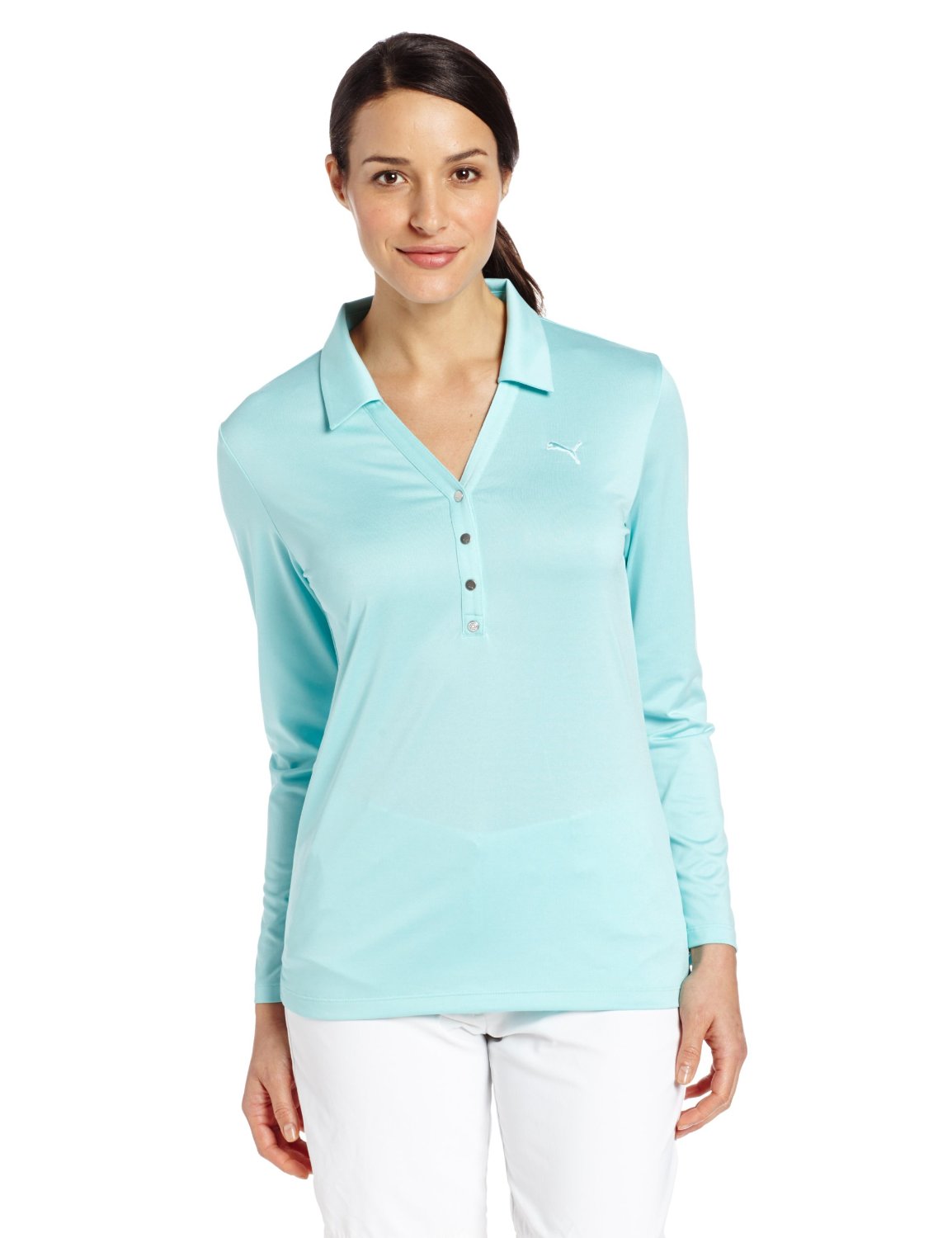 Puma Womens NA Long Sleeve Golf Polo Shirts